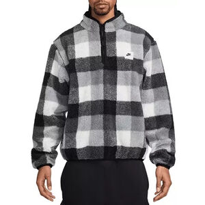 Men's Nike Fleece Pullover Size S Gray Black